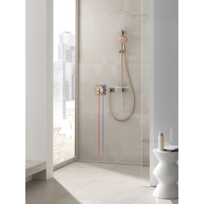GROHE 26574DL0 - Handdouche RAINSHOWER SMARTACTIVE 130 mm koperkleurig