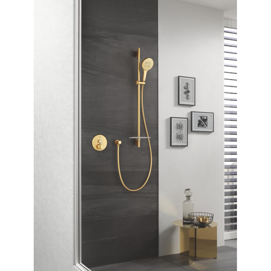 GROHE 26574GN0 - Handdouche RAINSHOWER SMARTACTIVE 130 geborsteld goud