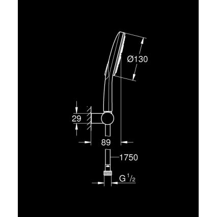 GROHE 26580000 - Handdoucheset RAINSHOWER SMARTACTIVE 130 1500 mm chroom