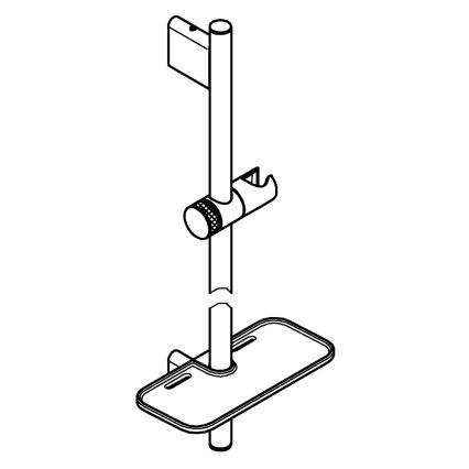 GROHE 26603DA0 - Koperen douchestang RAINSHOWER SMARTACTIVE 900 mm