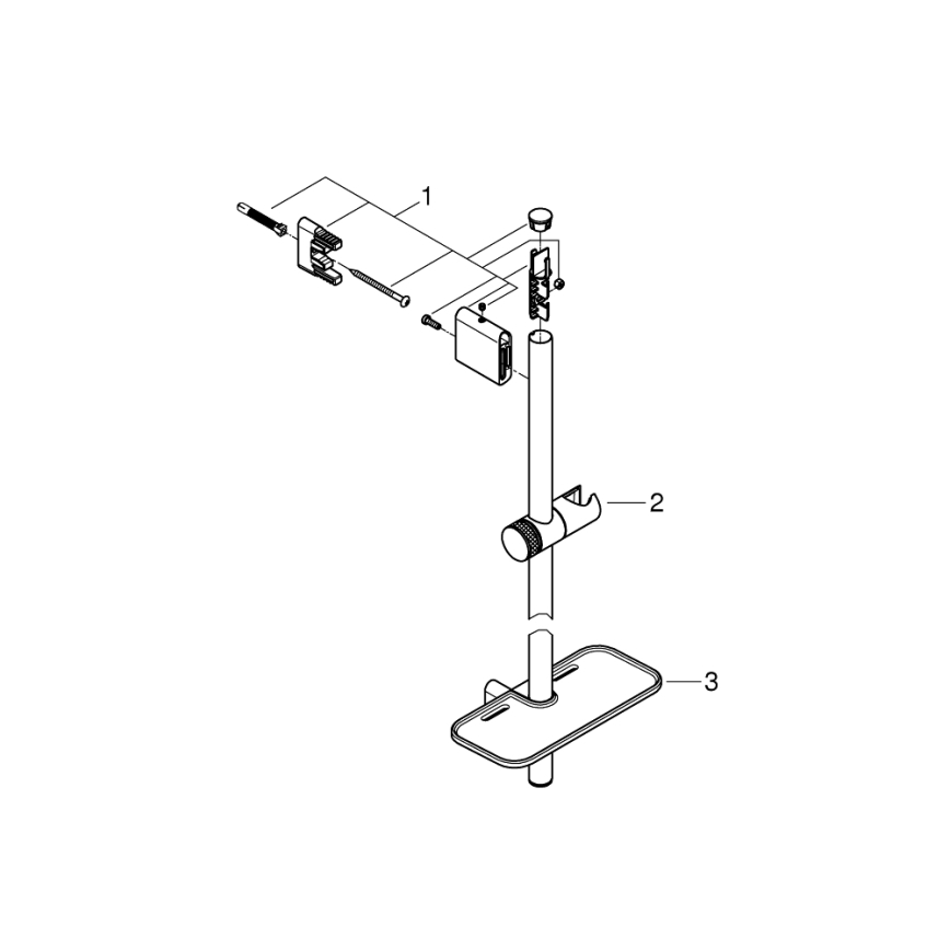 GROHE 26603DC0 - RAINSHOWER SMARTACTIVE douchestang 900 mm mat chroom