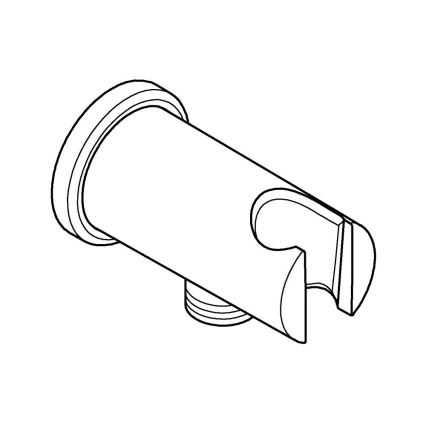 GROHE 26658000 - Wandaansluiting met geïntegreerde handdouchehouder O 48 mm chroom