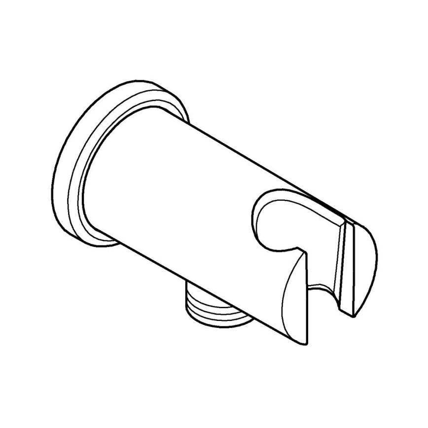 GROHE 26658000 - Wandaansluiting met geïntegreerde handdouchehouder O 48 mm chroom