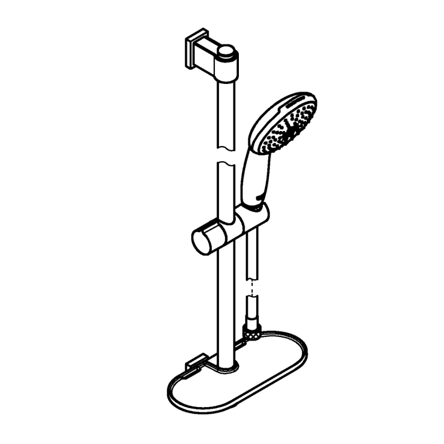 GROHE 26952001 - Doucheset VITALIO START 110, 600 mm, glanzend chroom