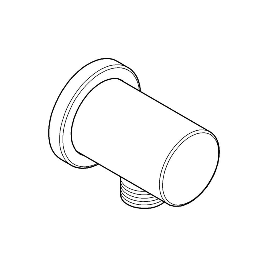 GROHE 27057DL0 - Muurbocht RAINSHOWER DN 15 geborsteld koper