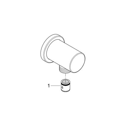GROHE 27057GN0 - Wandaansluiting RAINSHOWER DN 15 geborsteld goud