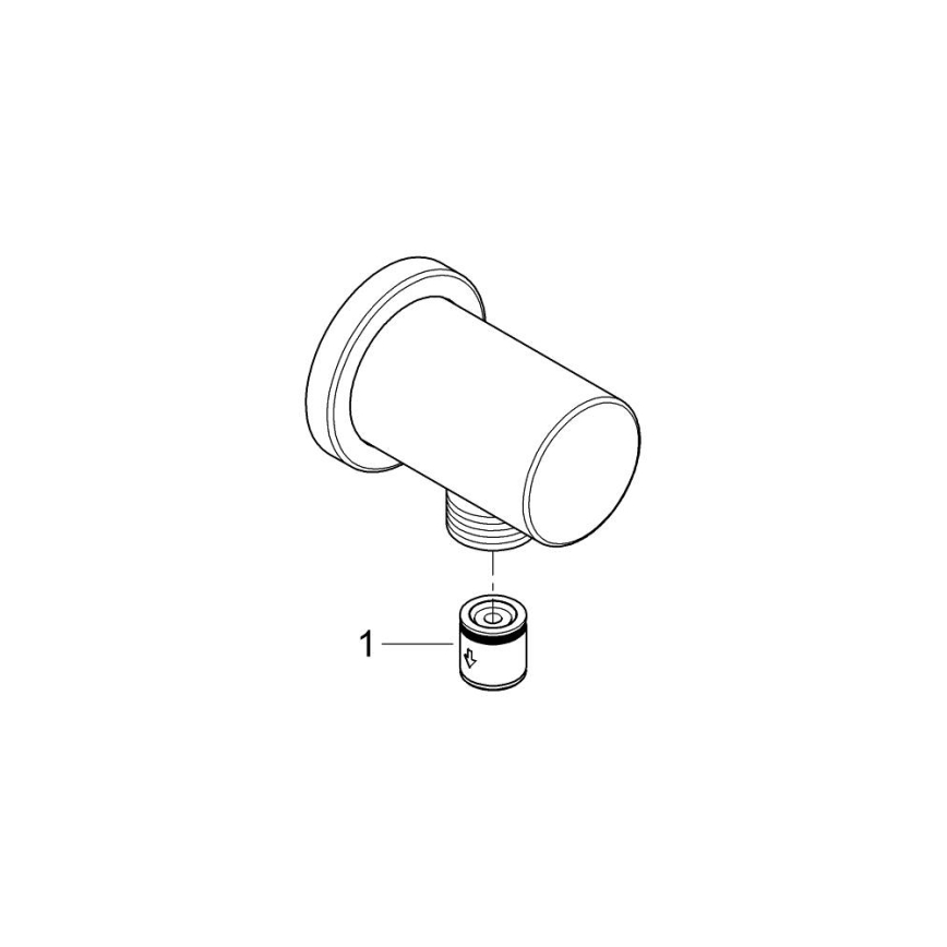 GROHE 27057GN0 - Wandaansluiting RAINSHOWER DN 15 geborsteld goud