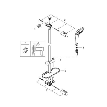 GROHE 27227001 - Doucheset EUPHORIA 900 mm glanzend chroom