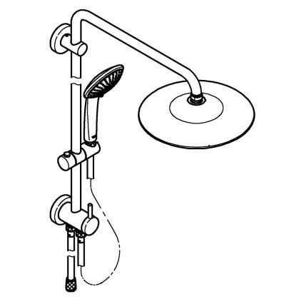 GROHE 27421002 - Douchesysteem EUPHORIA 260 glanzend chroom