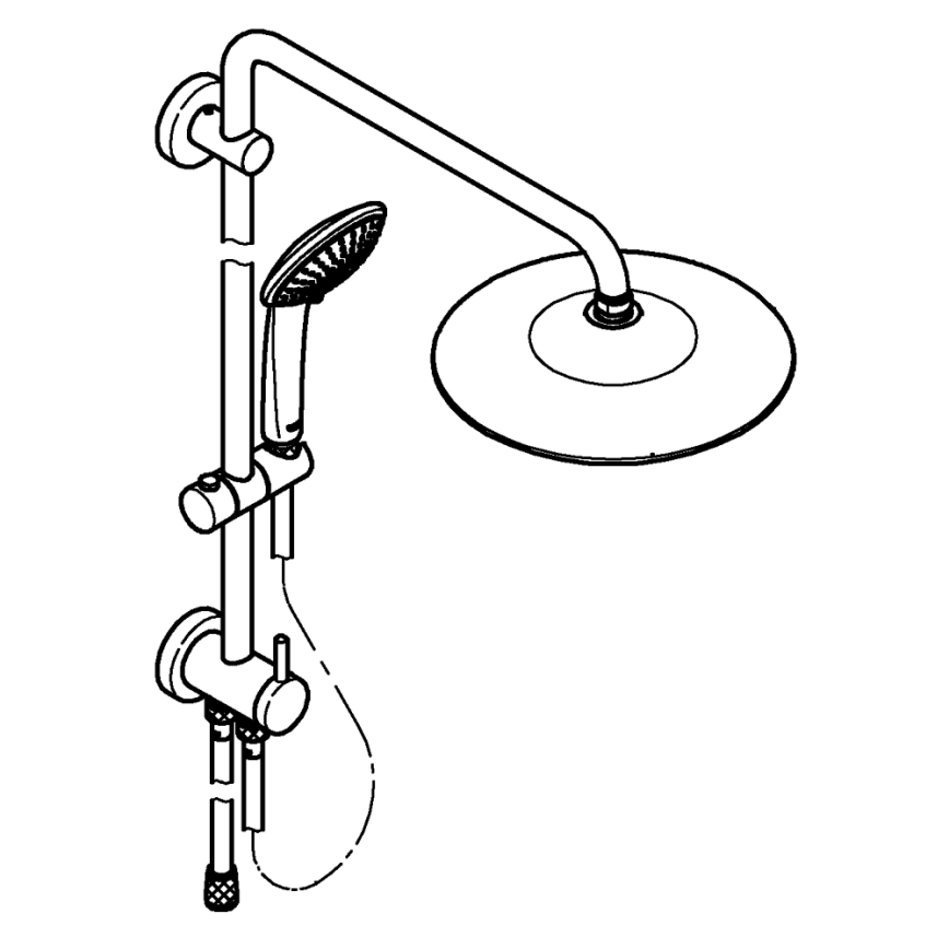 GROHE 27421002 - Douchesysteem EUPHORIA 260 glanzend chroom