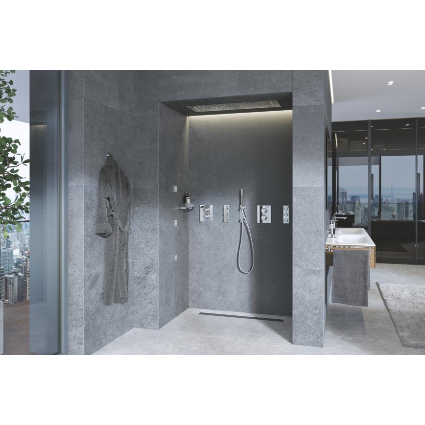 GROHE 27618000 - GROHTHERM F thermostatische afdekplaat, glanzend chroom