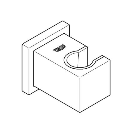 GROHE 27693000 - Wandhouder voor handdouche EUPHORIA CUBE, glanzend chroom