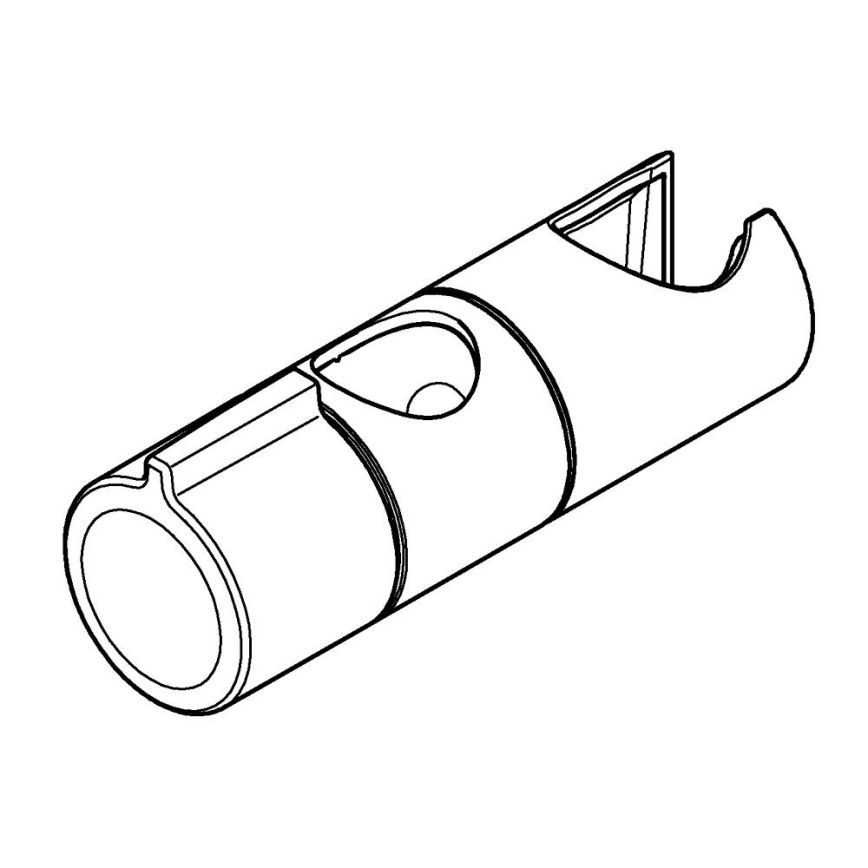 GROHE 27723001 - Geleidelement VITALIO UNIVERSAL voor douchestang Ø 22 mm, chroom