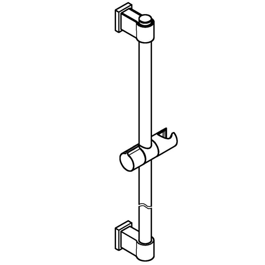 GROHE 27724001 - Douchestang VITALIO UNIVERSAL 600 mm glanzend chroom