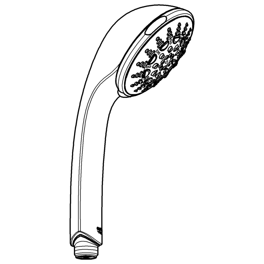 GROHE 28796000 - Handdouche RELEXA 100 Five 100 mm glanzend chroom