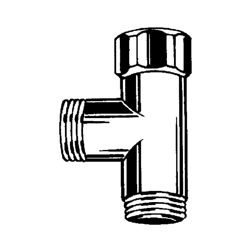 GROHE 28874000 - T-stuk DN 15 glanzend chroom