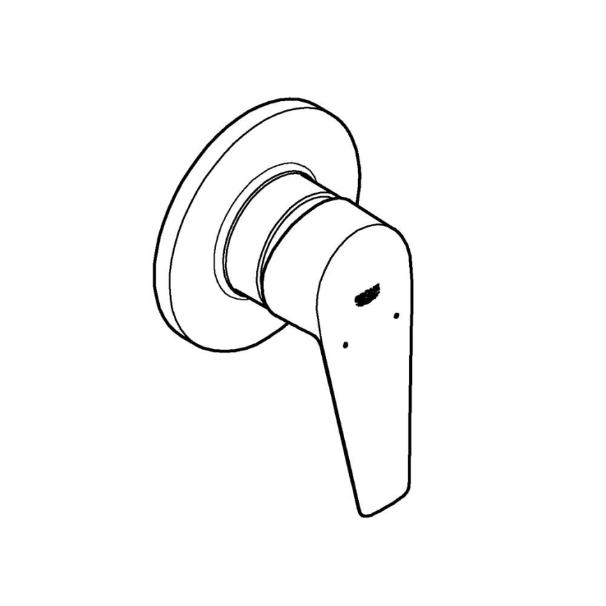 GROHE 29040001 - BAUEDGE douchekraan glanzend chroom