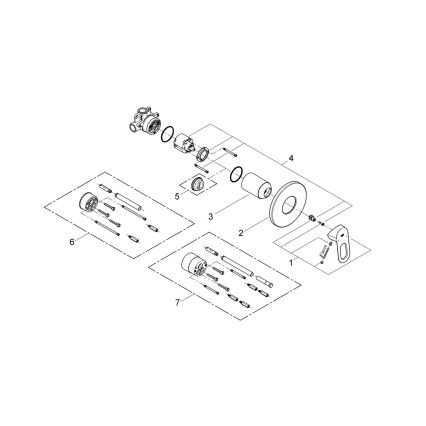 GROHE 29042000 - Douchekraan BAULOOP glanzend chroom