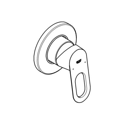 GROHE 29042000 - Douchekraan BAULOOP glanzend chroom