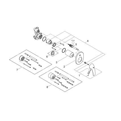GROHE 29043000 - Badmengkraan EUROCUBE glanzend chroom