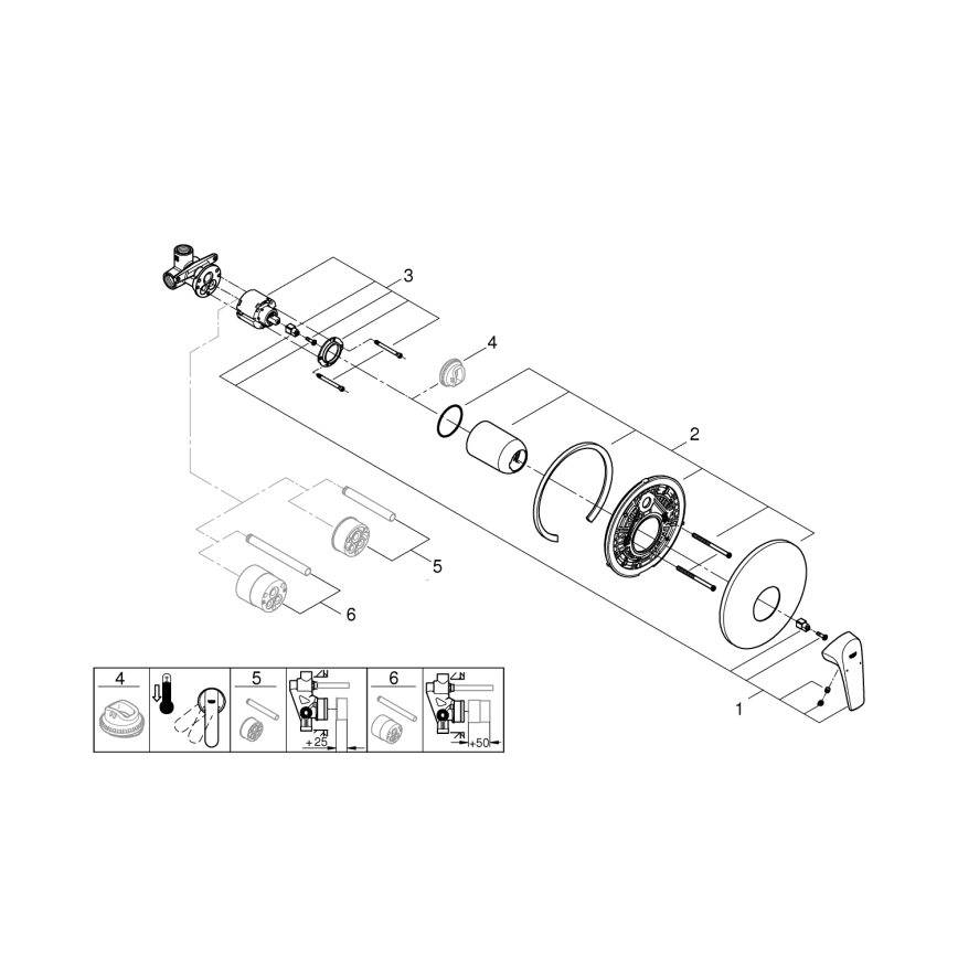 GROHE 29116000 - Douchemengkraan START FLOW glanzend chroom