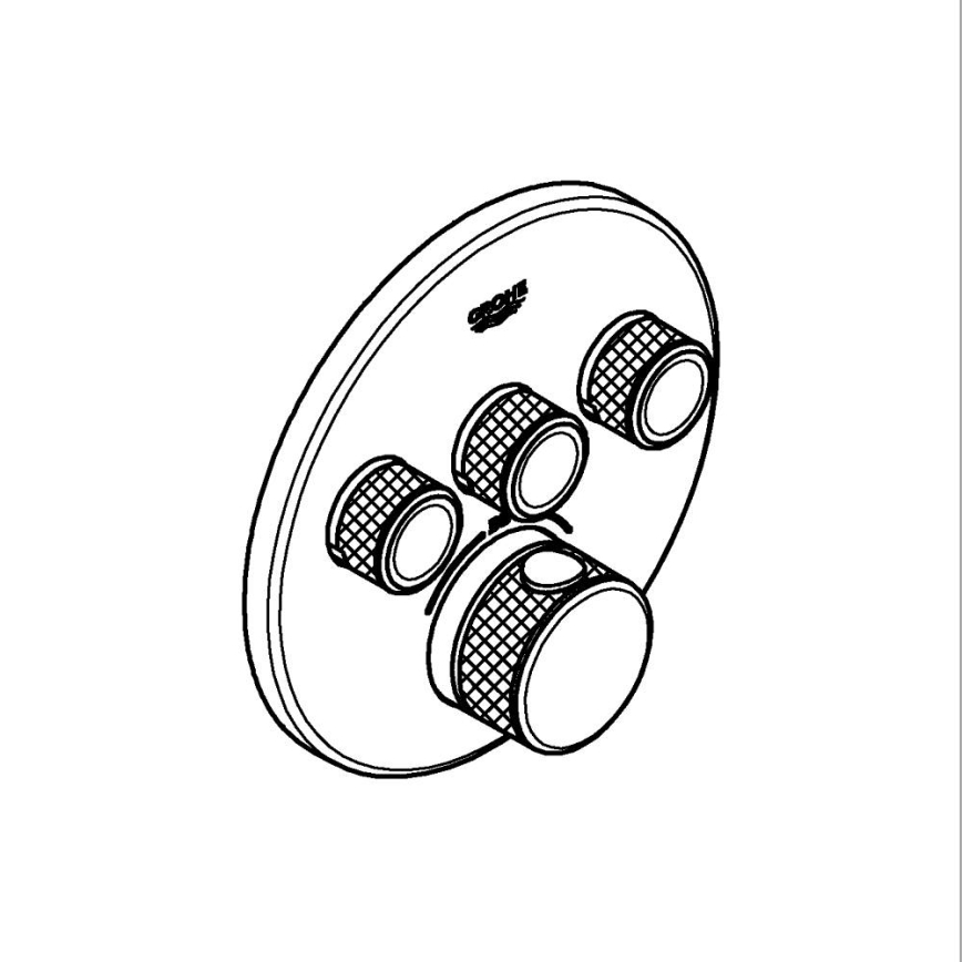 GROHE 29121GL0 - GROHTHERM SMARTCONTROL thermostaat, goud