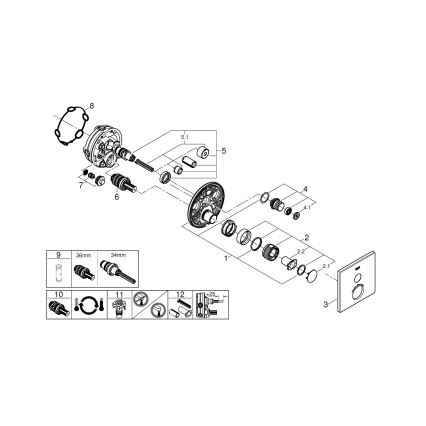 GROHE 29123000 - Thermostatische douchemengkraan GROHTHERM SMARTCONTROL chroom