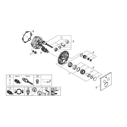 GROHE 29124000 - GROHTHERM SMARTCONTROL thermostaat, glanzend chroom
