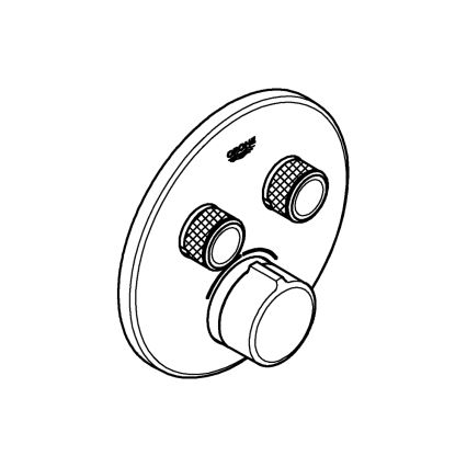 GROHE 29145000 - Afdekset voor inbouwmengkraan SMARTCONTROL, glanzend chroom