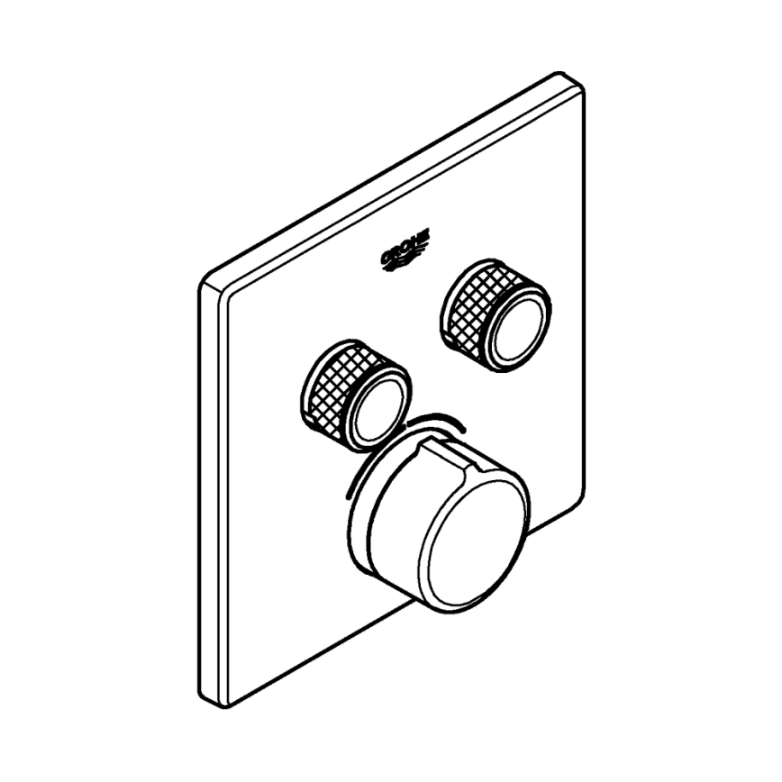 GROHE 29148000 - Afdekkap voor inbouwmengkraan SMARTCONTROL, glanzend chroom