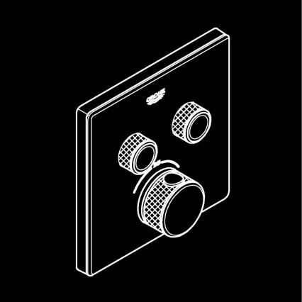 GROHE 29156LS0 -Thermostaat voor inbouwmontage GROHTHERM SMARTCONTROL wit