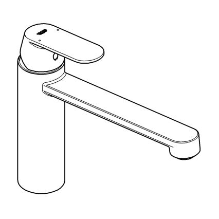 GROHE 30193000 - EUROSMART COSMOPOLITAN keukenkraan, glanzend chroom