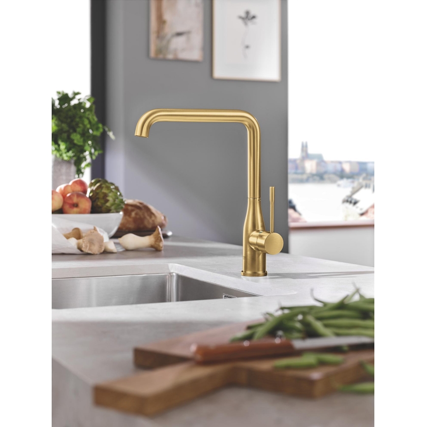 GROHE 30269GN0 - ESSENCE gouden keukenkraan