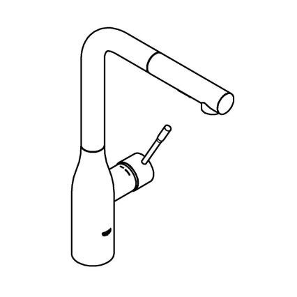 GROHE 30270000 - Keukenkraan ESSENCE 348 mm glanzend chroom