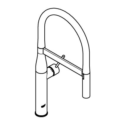 GROHE 30294DA0 - Keukenkraan ESSENCE, brons