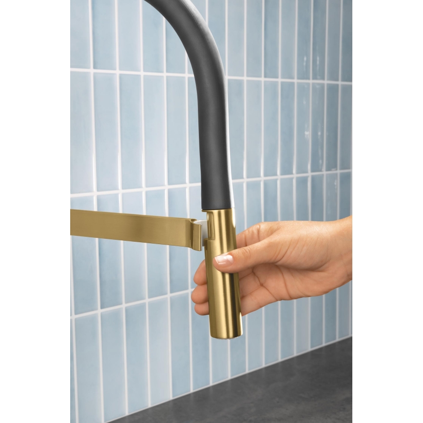 GROHE 30294GN0 - ESSENCE keukenkraan, goud