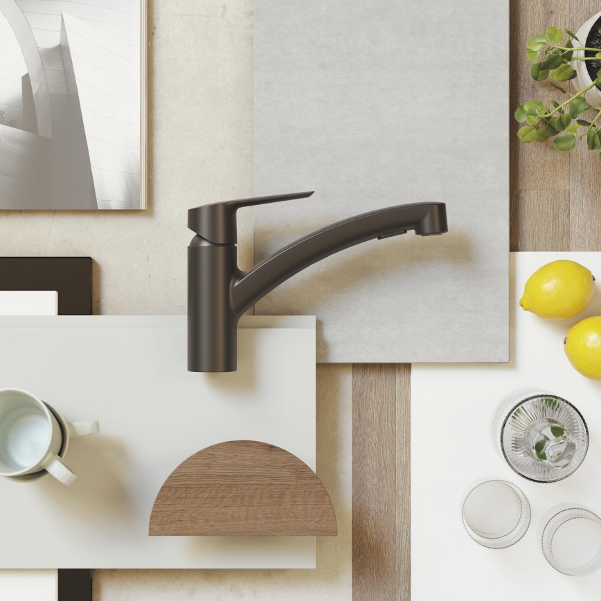 GROHE 303072431 - Keukenkraan START 185 × 227 mm zwart