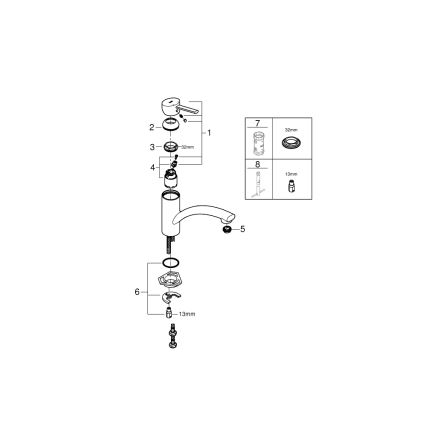 GROHE 30358000 - SWIFT Keukenkraan 227 mm, glanzend chroom