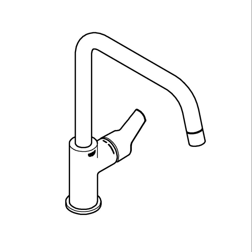 GROHE 304702430 - Keukenkraan START 310 mm zwart