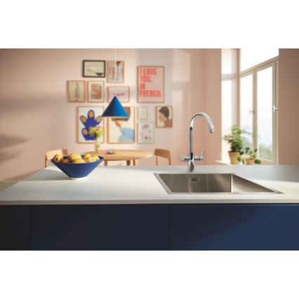 GROHE 30592000 - Keukenkraan BLUE PURE StartCurve 411 mm, glanzend chroom