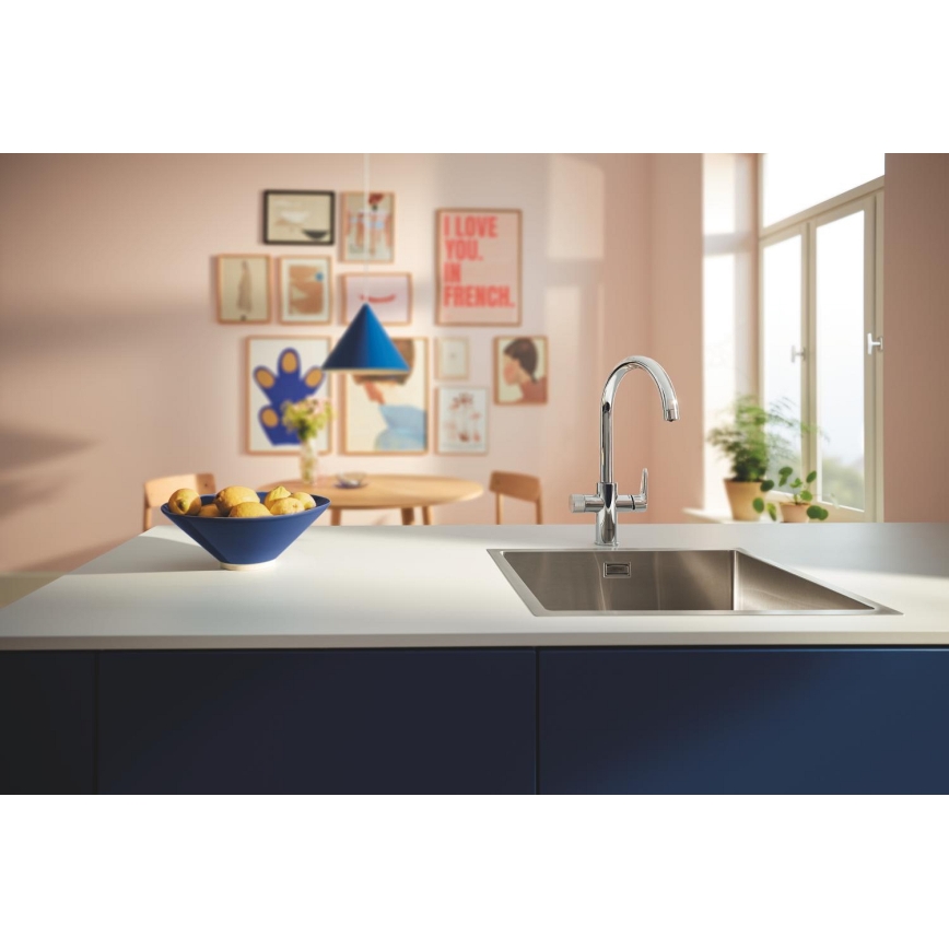 GROHE 30594000 - Keukenkraan BLUE PURE Start met Ultrasafe-filterfunctie, chroom