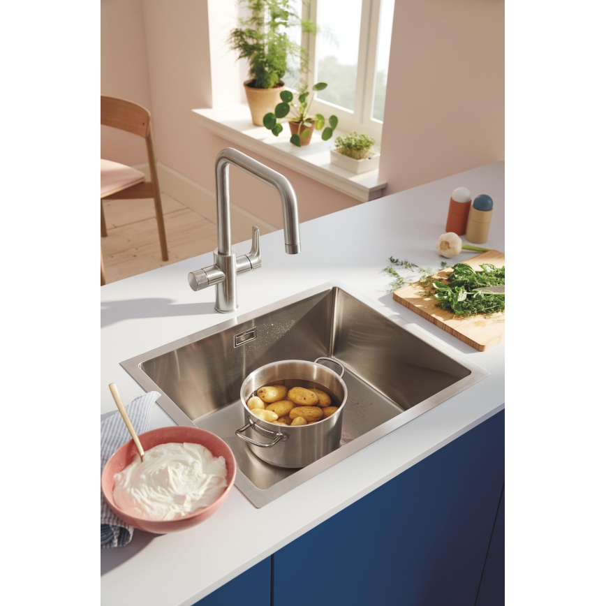 GROHE 30595DC0 - Keukenkraan BLUE PURE, roestvrij staal