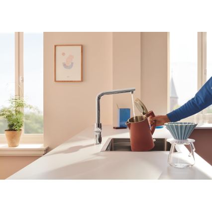 GROHE 30600000 - Keukenkraan BLUE PURE L-uitloop, glanzend chroom