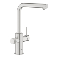 GROHE 30601DC0 - Keukenkraan BLUE PURE met uittrekbare uitloop, RVS