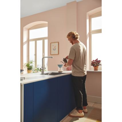 GROHE 30601DC0 - Keukenkraan BLUE PURE met uittrekbare uitloop van roestvrij staal
