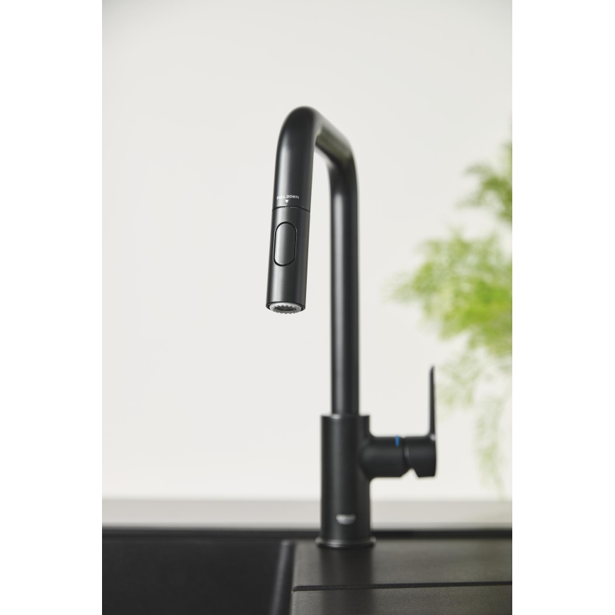 GROHE 306312430 - Keukenkraan QUICKFIX START 362 mm zwart