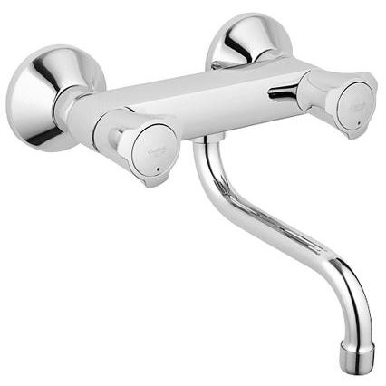 GROHE 31187001 - COSTA L wandkraan voor spoelbak 200 mm, glanzend chroom