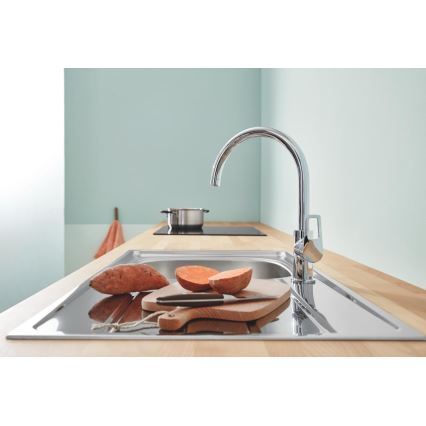 GROHE 31368001 - Keukenkraan BAULOOP glanzend chroom