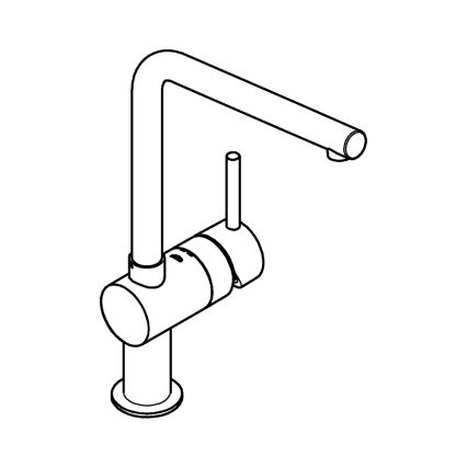GROHE 31375000 - Gootsteenkraan A 360 mm glanzend chroom