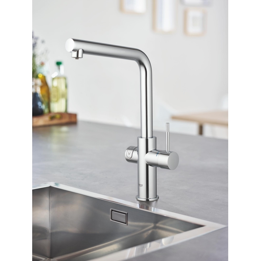 GROHE 31454001 - Keukenkraan BLUE HOME L-uitloop glanzend chroom